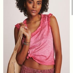 ANTHROPOLOGIE Nwt Pilcro Sustainable Scoop Neck Tee. Medium.